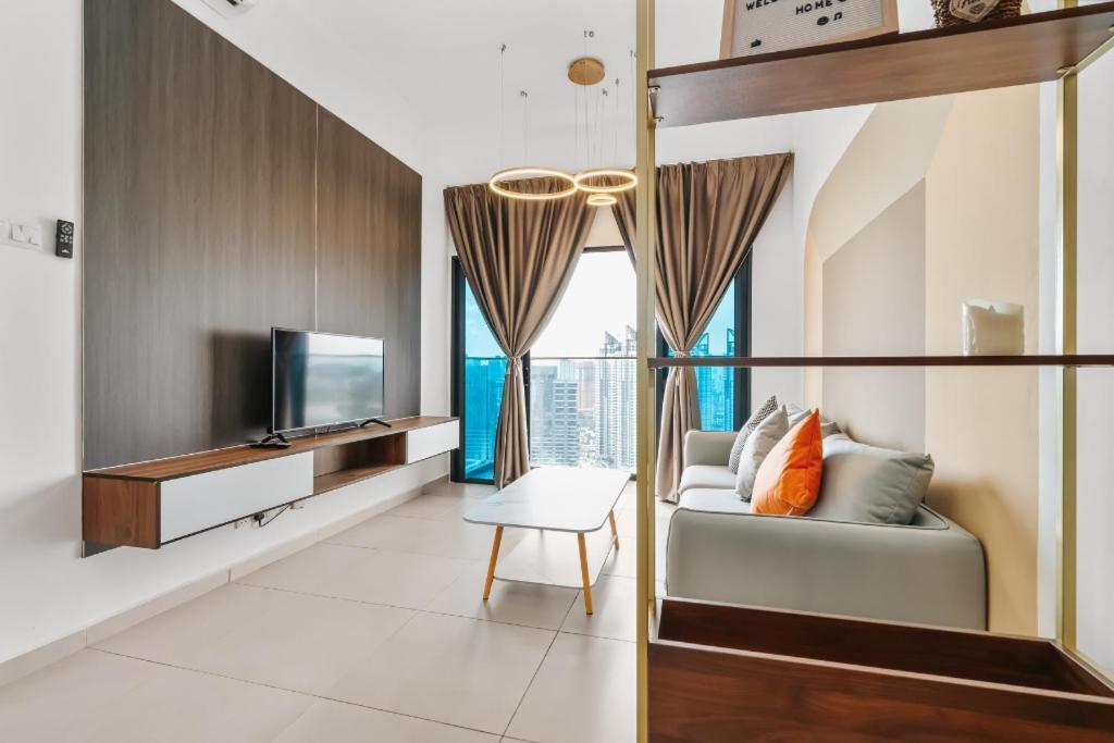 Nowhere 2Br & 2Bath Apartment With Balcony @ Reizz Residences Kuala Lumpur Kültér fotó